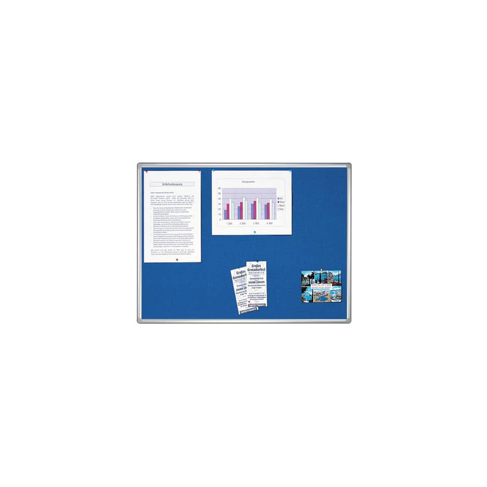 Filztafel PRO - 150 x 100 cm, blau