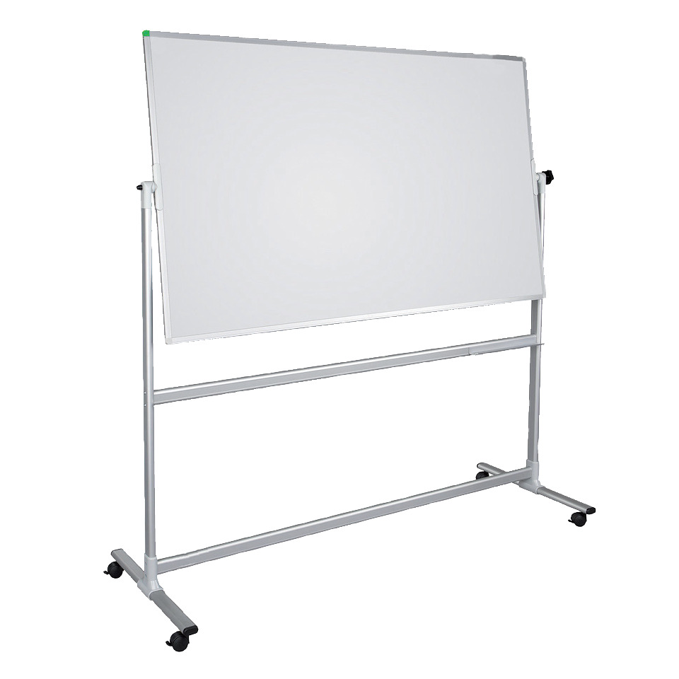 Whiteboard Mobil mit Drehfunktion U-Act!Line® Stahl, Alurahmen, 1200x900mm, weiß
