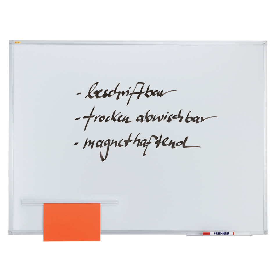 X-tra!Line® Schreibtafel - 300 x 120 cm, magnetisch, weiß lackiert