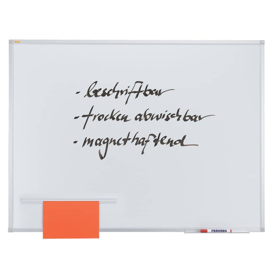 X-tra!Line® Schreibtafel - 60 x 45 cm, magnetisch, weiß lackiert
