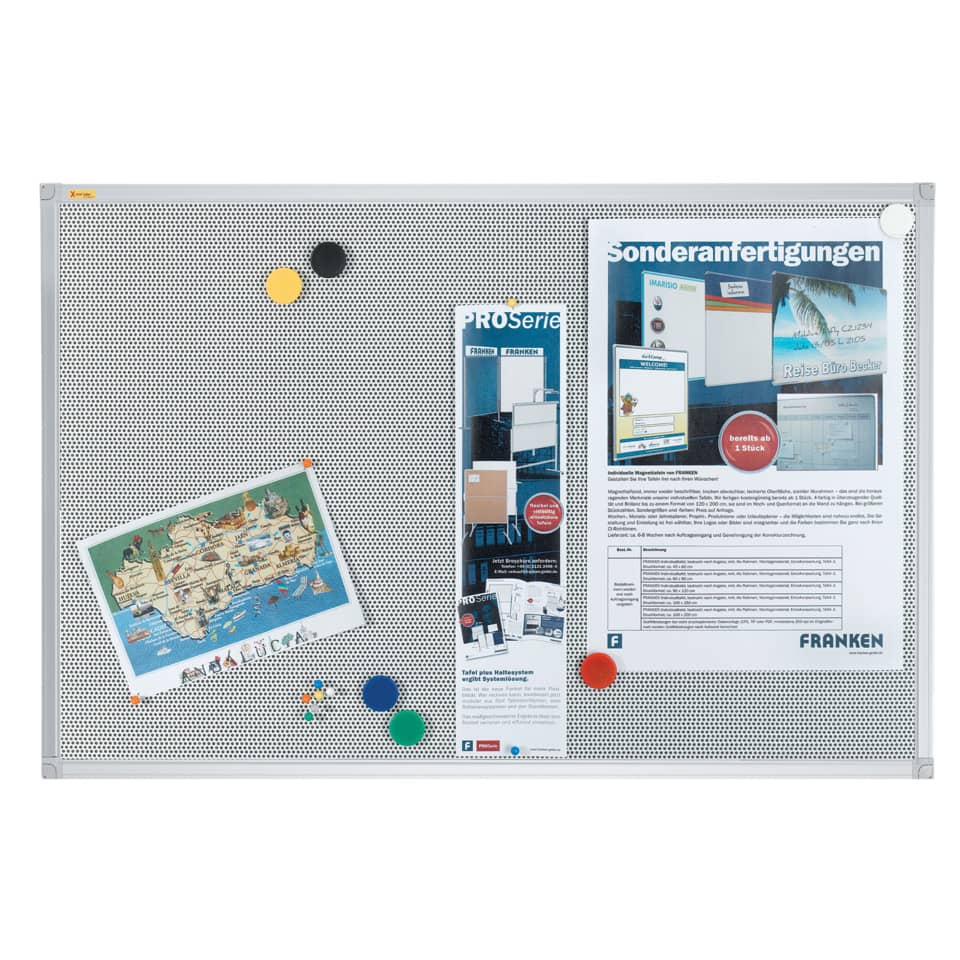 Textiltafel Pin´n´Mag X-tra!Line® - 90 x 60 cm, silber-grau