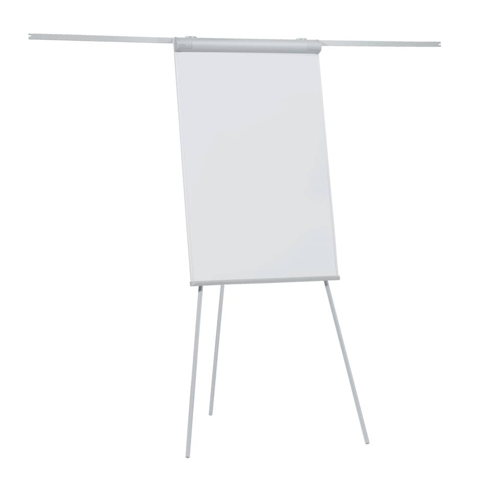 Flipchart ECO Dreibeinstativ - 68 x 105 cm, höhenverstellbar, 2 ausklappbare Arme