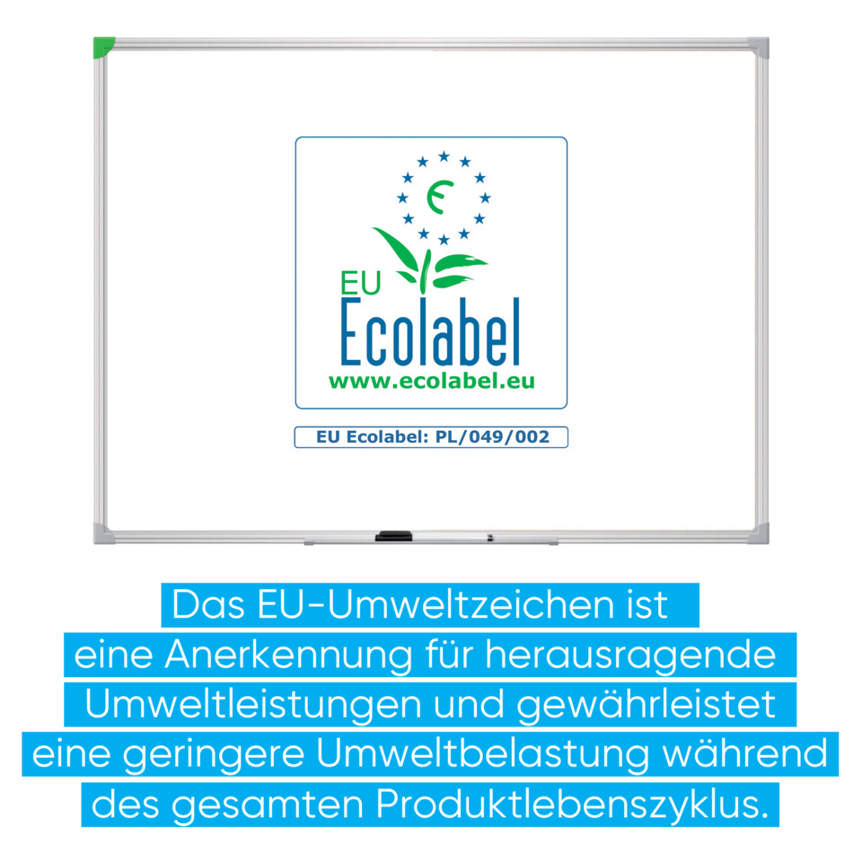 Schreibtafel U-Act!Line® - 120 x 90 cm, emailliert