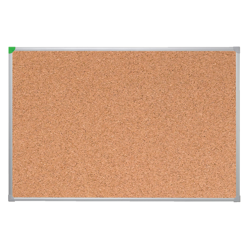 Kork-Notiztafel U-Act!Line®, Aluminiumrahmen, 1200 x 900 mm, kork