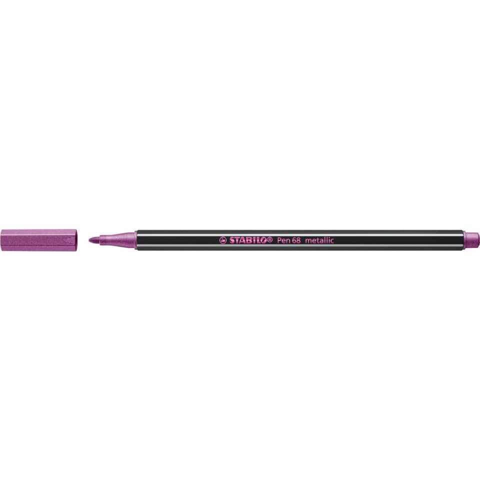Premium Metallic-Filzstift - Pen 68 metallic - Einzelstift - metallic rosarot