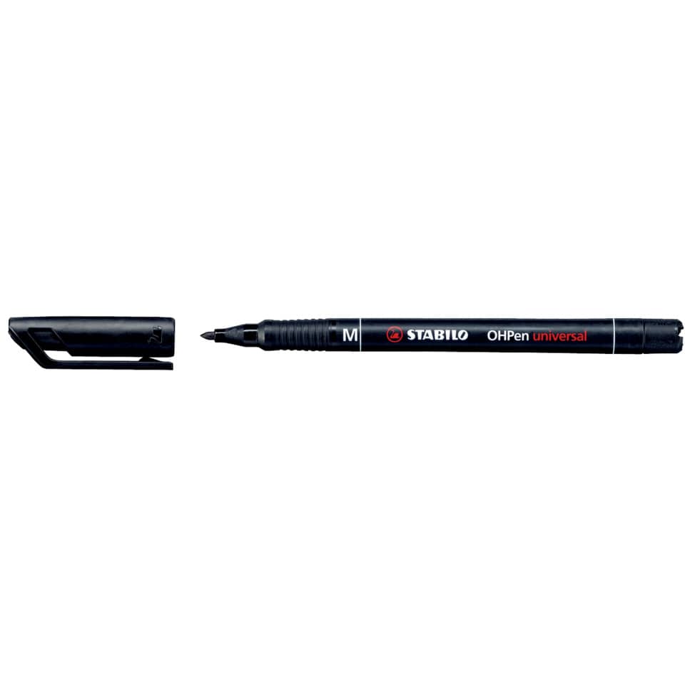 Folienstift - OHPen universal - permanent medium - Einzelstift - schwarz