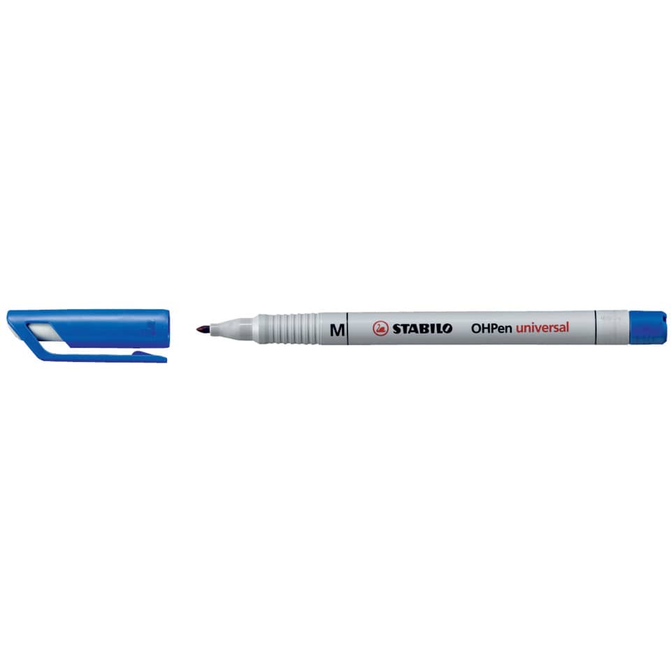 Folienstift - OHPen universal - wasserlöslich medium - Einzelstift - blau