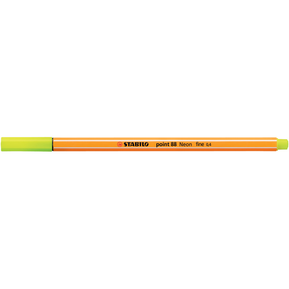 Fineliner - point 88 - Neonfarbe, leuchtfarbengelb