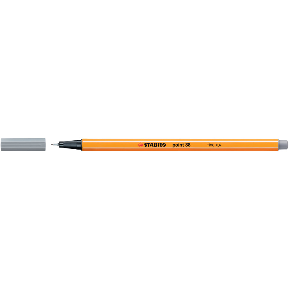 Fineliner - point 88 - mittelgrau
