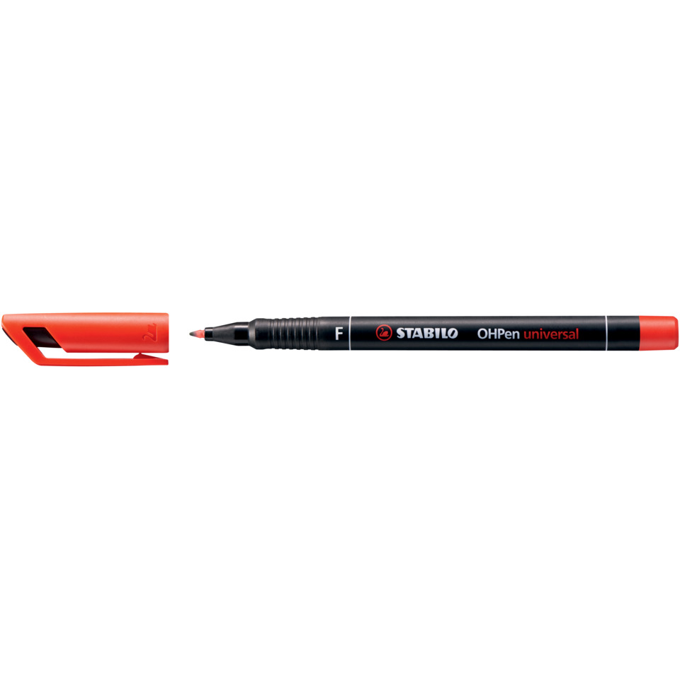 Folienstift - OHPen universal - permanent fein - Einzelstift - rot