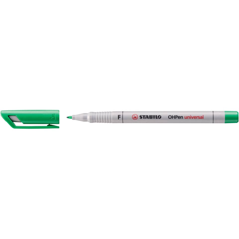 Folienstift - OHPen universal - wasserlöslich fein - Einzelstift - grün