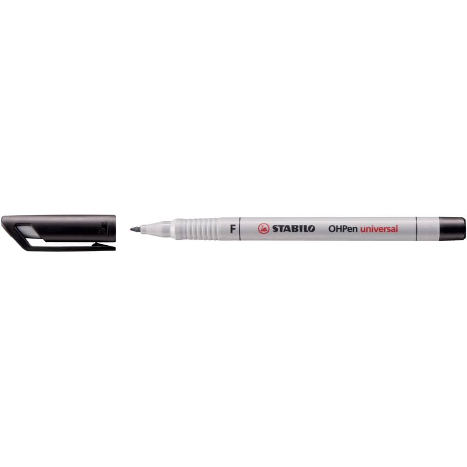 Folienstift - OHPen universal - wasserlöslich fein - Einzelstift - schwarz