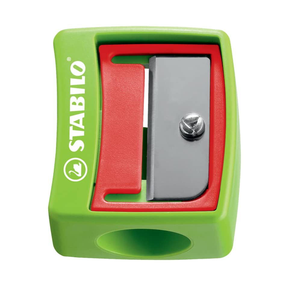 Spitzer - woody 3 in 1 Spitzer - für extradicke Stifte - rot/grün