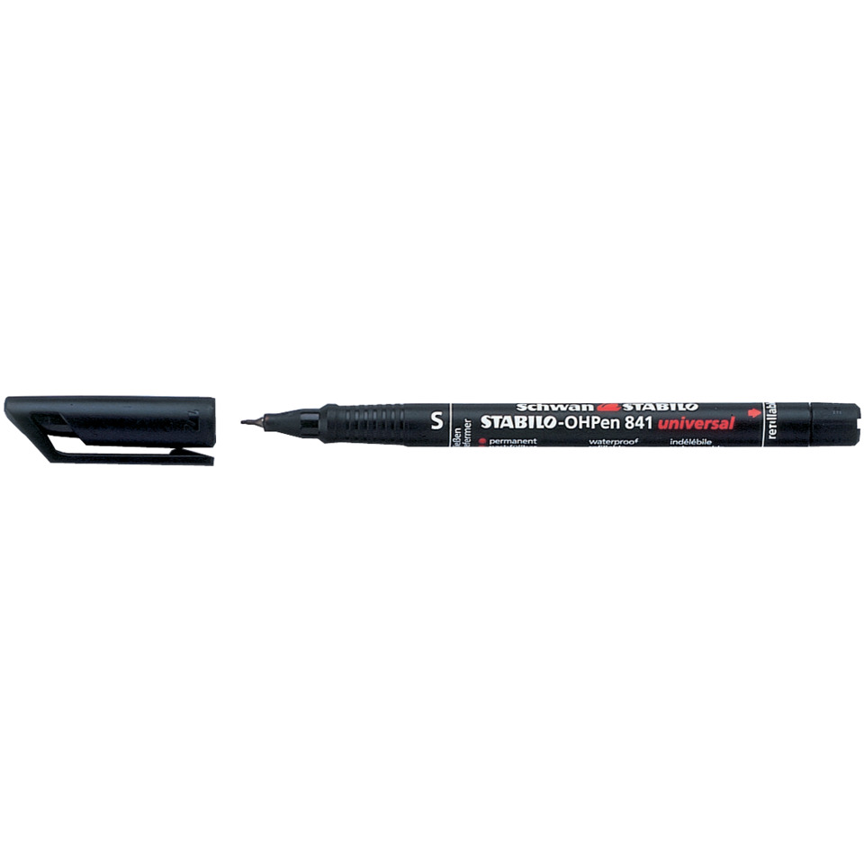 Folienstift - OHPen universal - permanent superfein - Einzelstift - schwarz