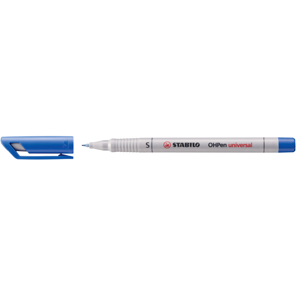 Folienstift - OHPen universal - wasserlöslich superfein - Einzelstift - blau
