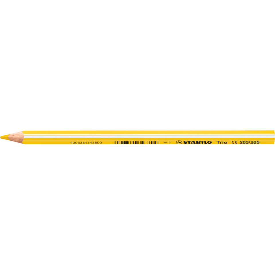 Dreikant-Buntstift - Trio dick - Einzelstift - gelb
