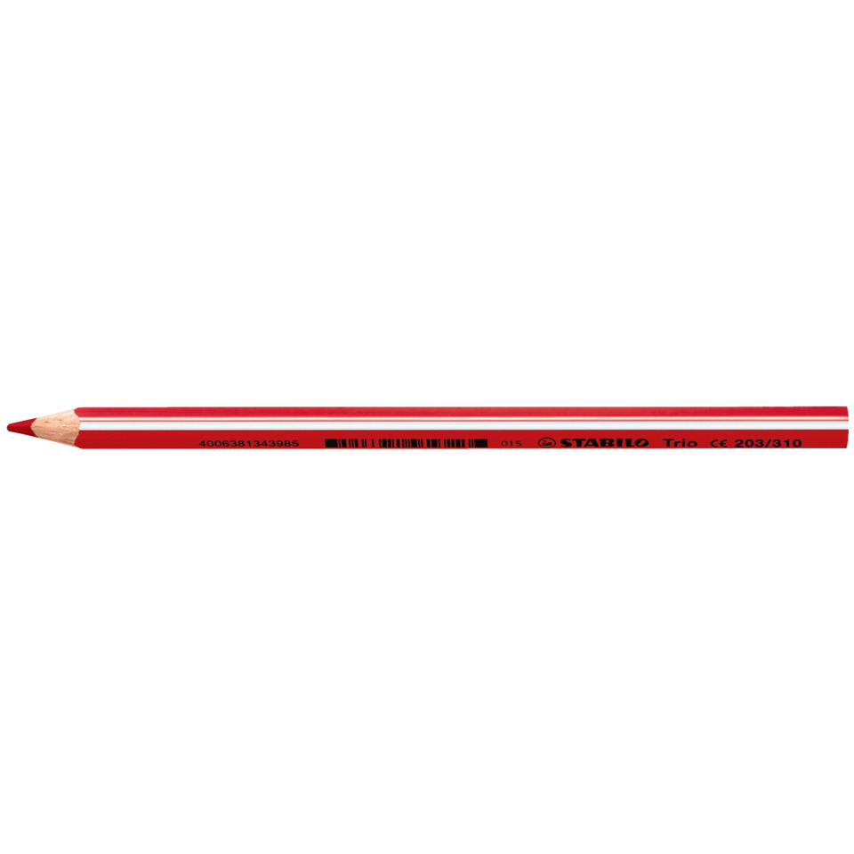 Dreikant-Buntstift - Trio dick - Einzelstift - rot