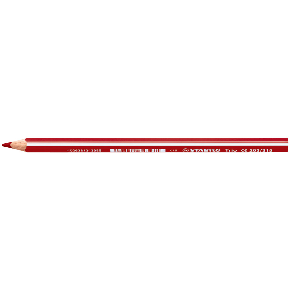Dreikant-Buntstift - Trio dick - Einzelstift - kirschrot