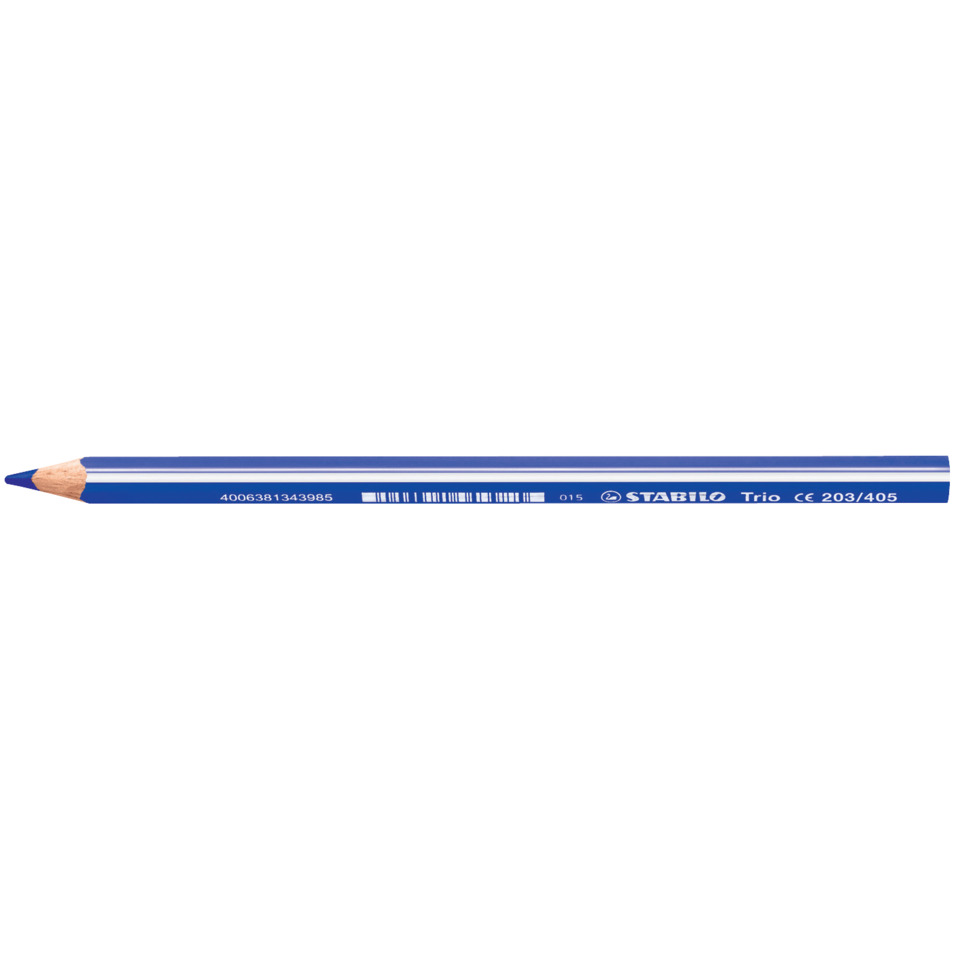 Dreikant-Buntstift - Trio dick - Einzelstift - ultramarinblau