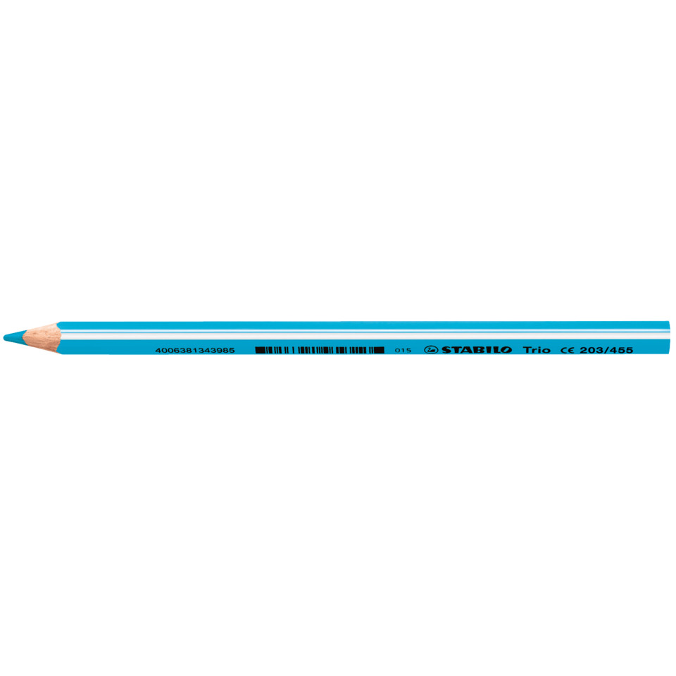 Dreikant-Buntstift - Trio dick - Einzelstift - himmelblau