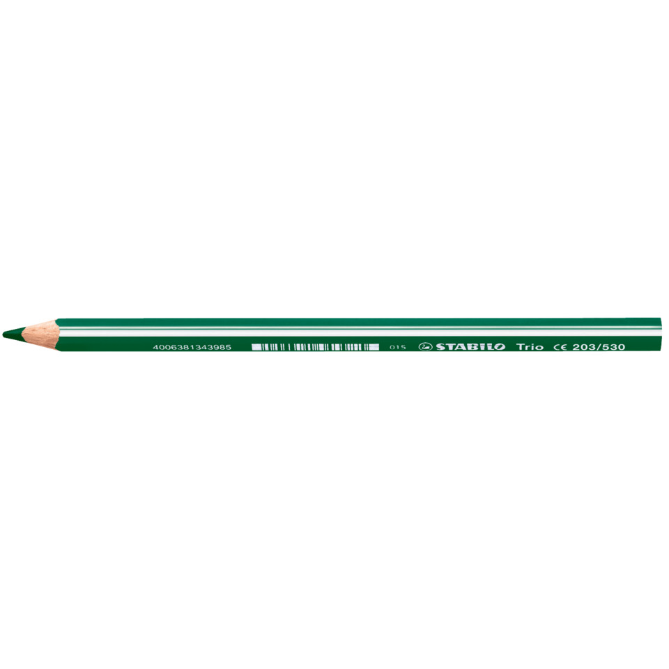 Dreikant-Buntstift - Trio dick - Einzelstift - grün