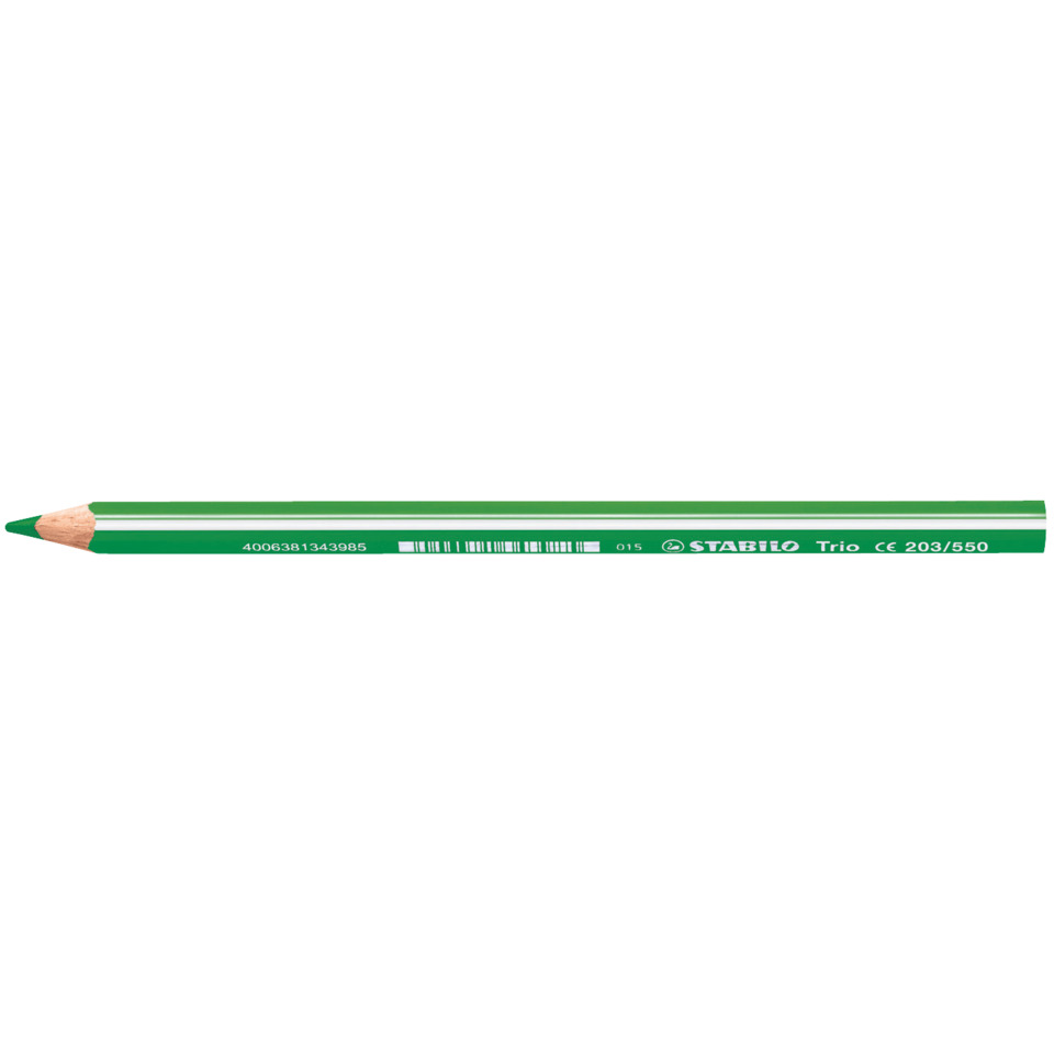 Dreikant-Buntstift - Trio dick - Einzelstift - gelbgrün
