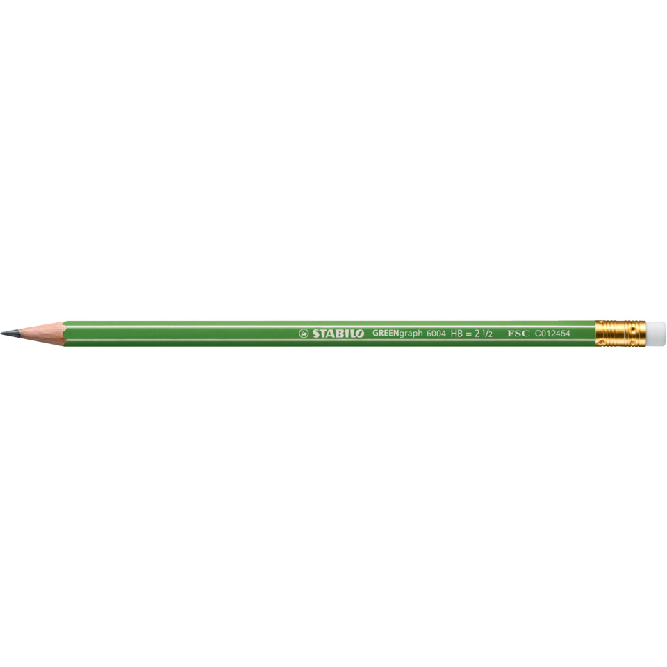 Bleistift mit Radierer STABILO® GREENgraph®, HB