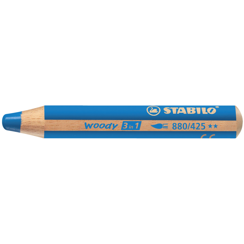 Multitalent-Stift woody 3 in 1 - mittelblau