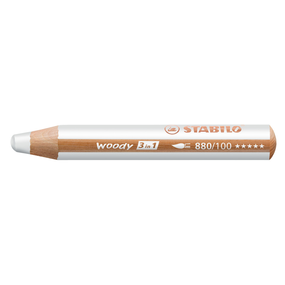 Multitalent-Stift woody 3 in 1 - weiß