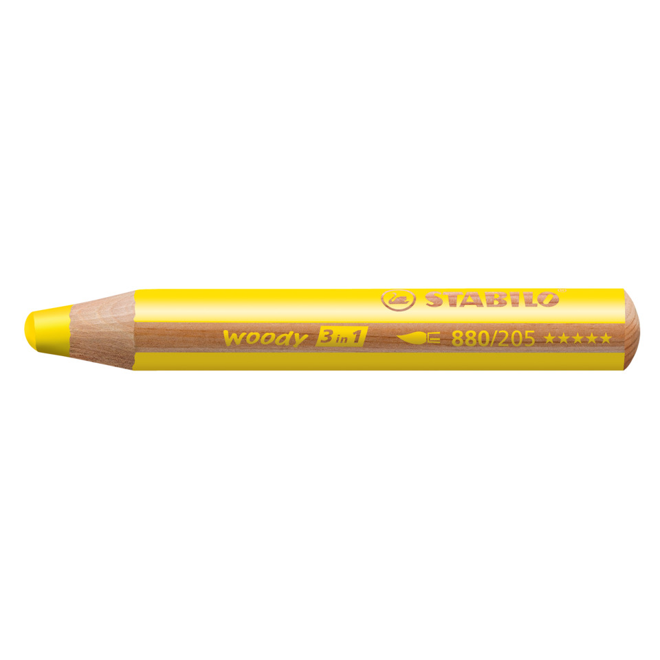 Multitalent-Stift woody 3 in 1 - gelb
