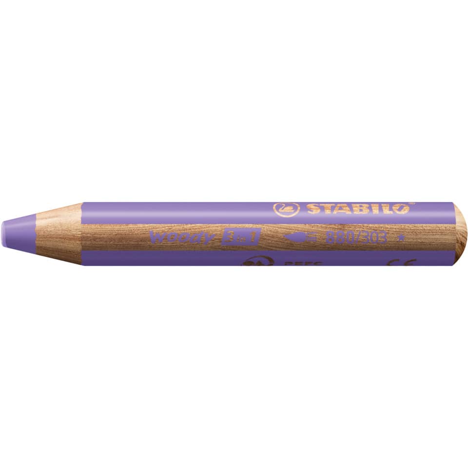 Multitalent-Stift woody 3 in 1 - pastelllila