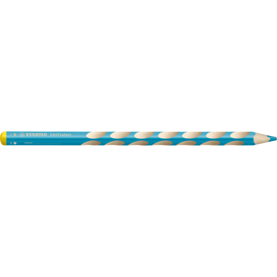 Ergonomischer Buntstift für Linkshänder - EASYcolors - Einzelstift - himmelblau