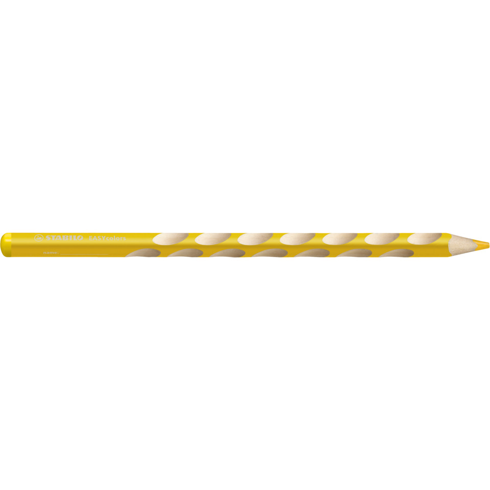 Ergonomischer Buntstift für Linkshänder - EASYcolors - Einzelstift - gelb