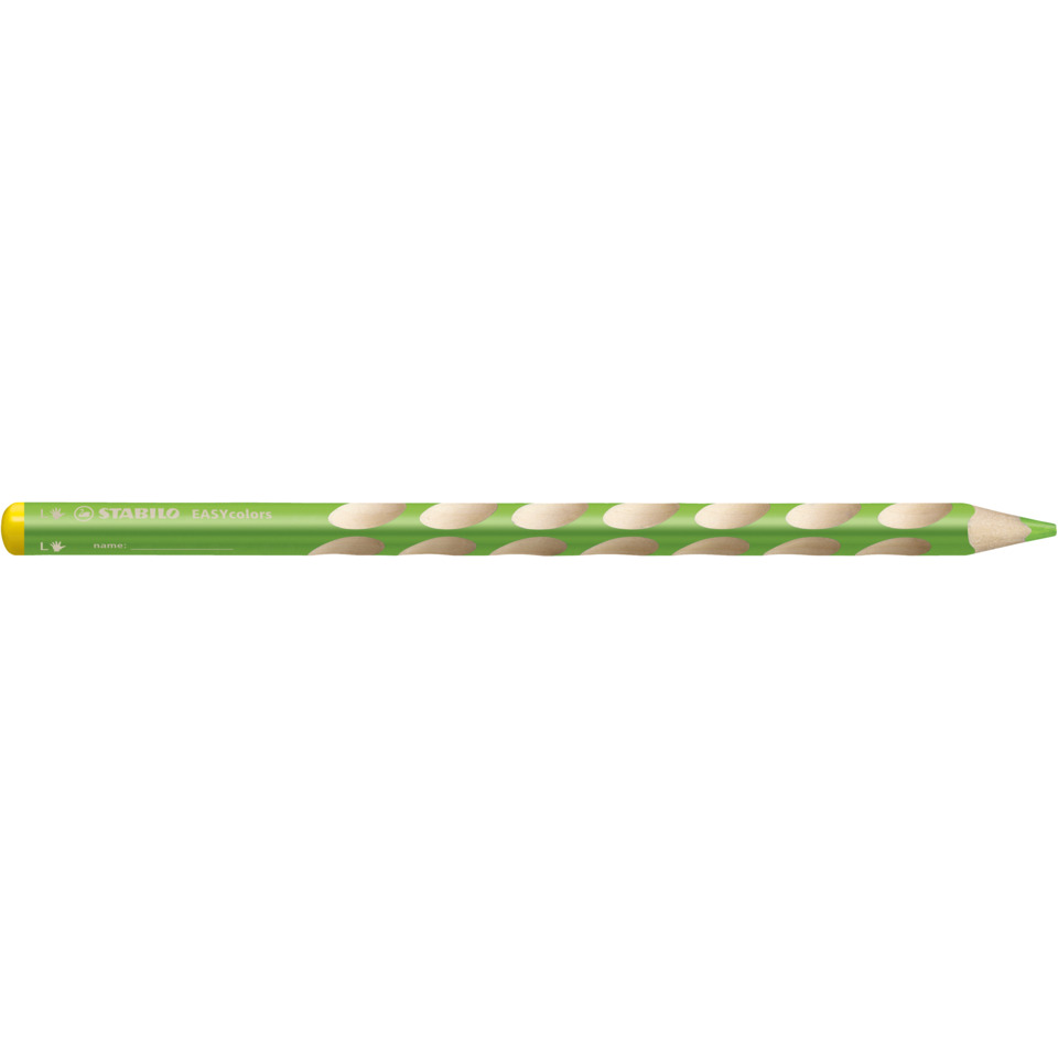 Ergonomischer Buntstift für Linkshänder - EASYcolors - Einzelstift - gelbgrün