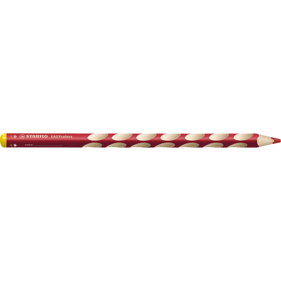 Ergonomischer Buntstift für Linkshänder - EASYcolors - Einzelstift - kirschrot