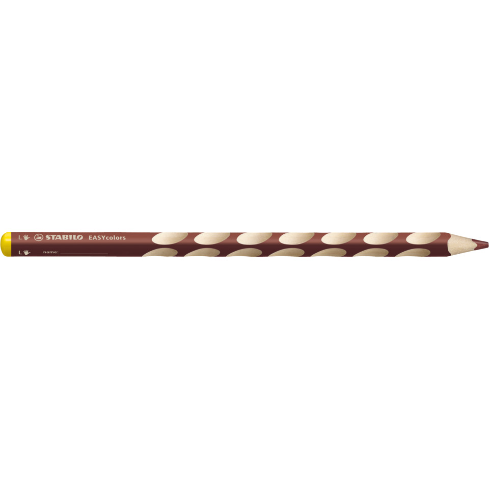 Ergonomischer Buntstift für Linkshänder - EASYcolors - Einzelstift - hellbraun