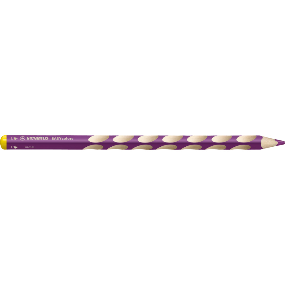 Ergonomischer Buntstift für Linkshänder - EASYcolors - Einzelstift - rotviolett