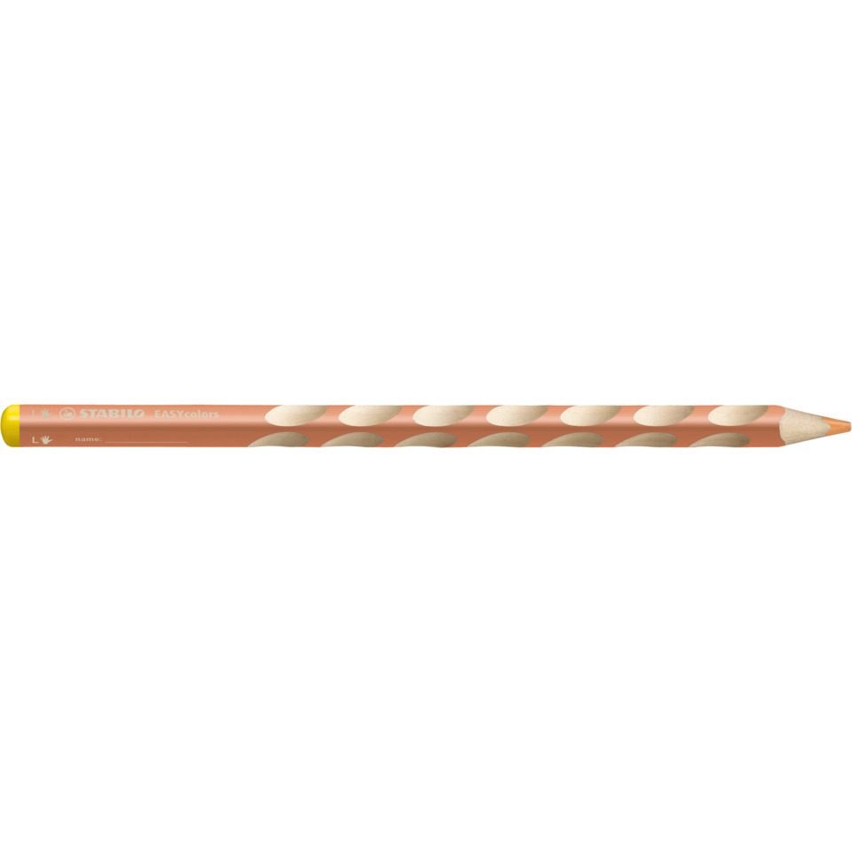 Ergonomischer Buntstift für Linkshänder - EASYcolors - Einzelstift - apricot