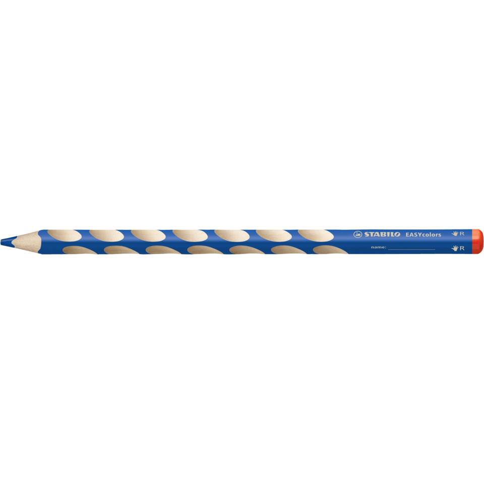 Ergonomischer Buntstift für Rechtshänder - EASYcolors - Einzelstift - ultramarinblau