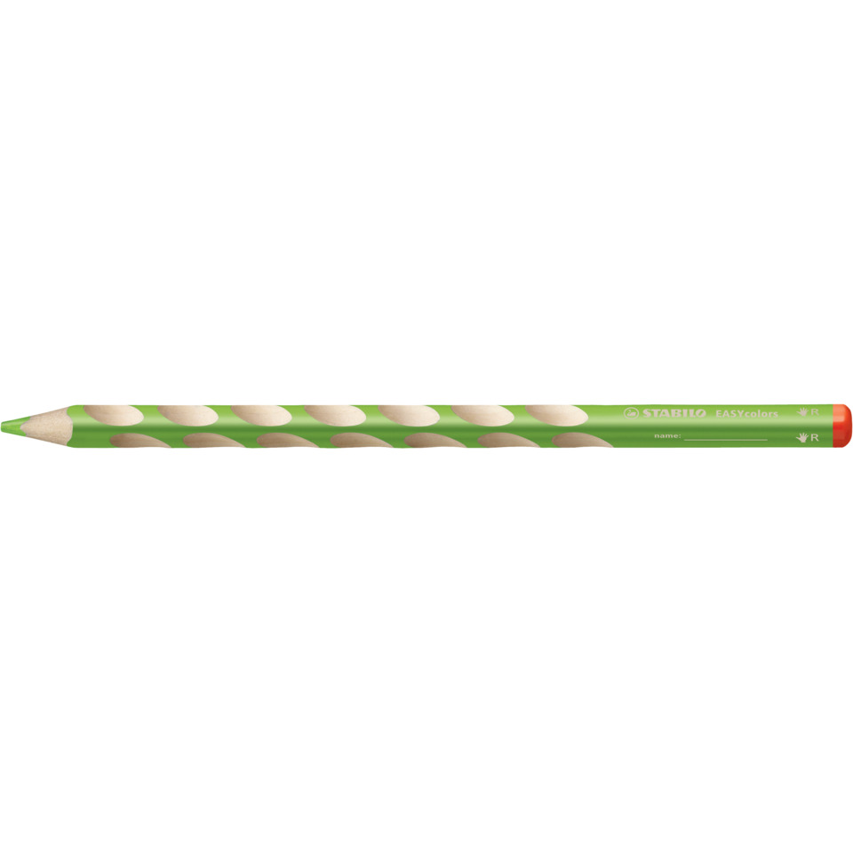 Ergonomischer Buntstift für Rechtshänder - EASYcolors - Einzelstift - gelbgrün