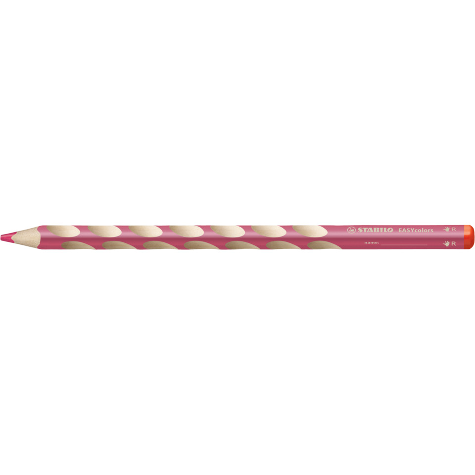 Ergonomischer Buntstift für Rechtshänder - EASYcolors - Einzelstift - rosa