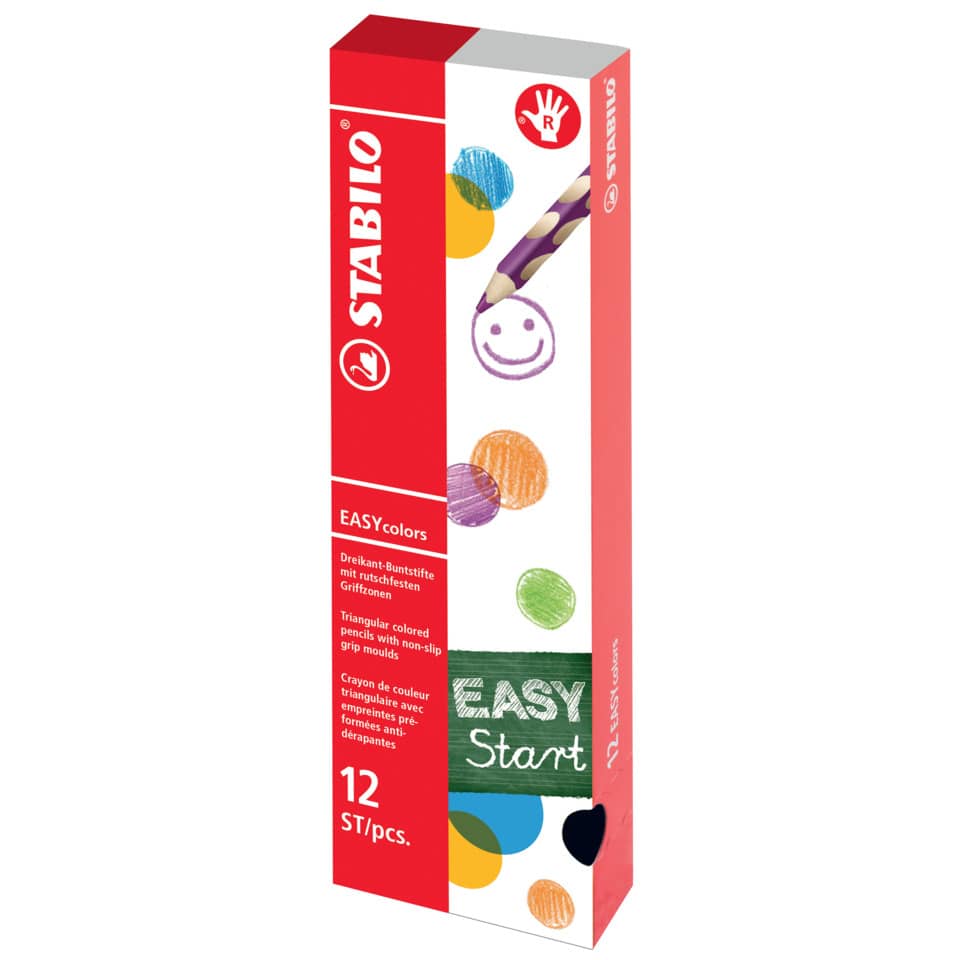 Ergonomischer Buntstift für Rechtshänder - EASYcolors - Einzelstift - apricot