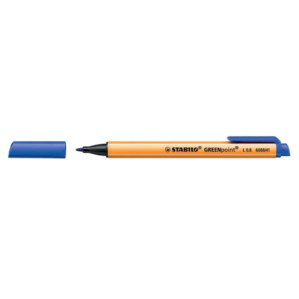 Filzschreiber GREENpoint® - 0,8 mm, blau