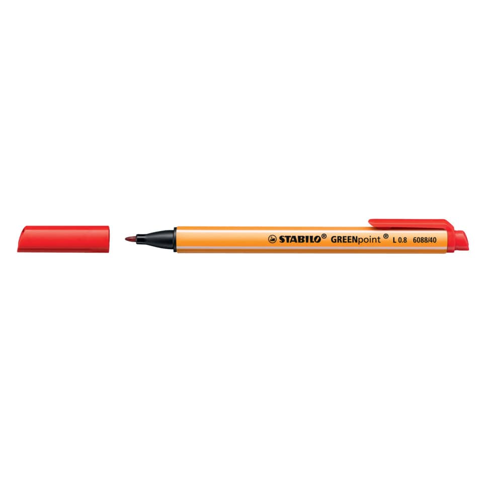 Filzschreiber GREENpoint® - 0,8 mm, rot