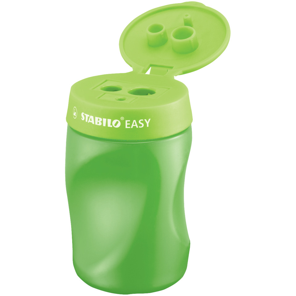 Ergonomischer Dosen-Spitzer für Rechtshänder - EASYsharpener - 3 in 1 - grün
