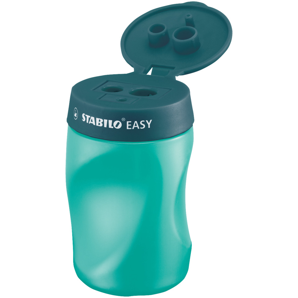 Ergonomischer Dosen-Spitzer für Rechtshänder - EASYsharpener - 3 in 1 - petrol