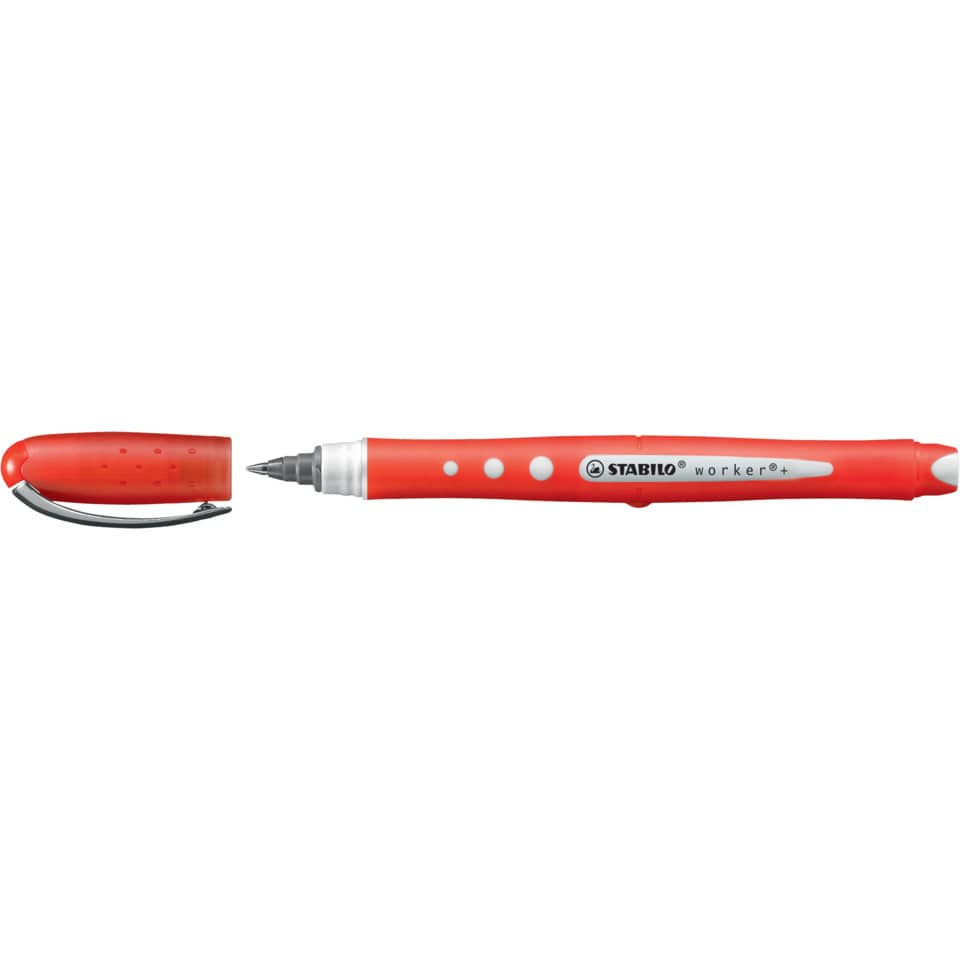 Tintenroller - worker+ colorful - medium - Einzelstift - rot