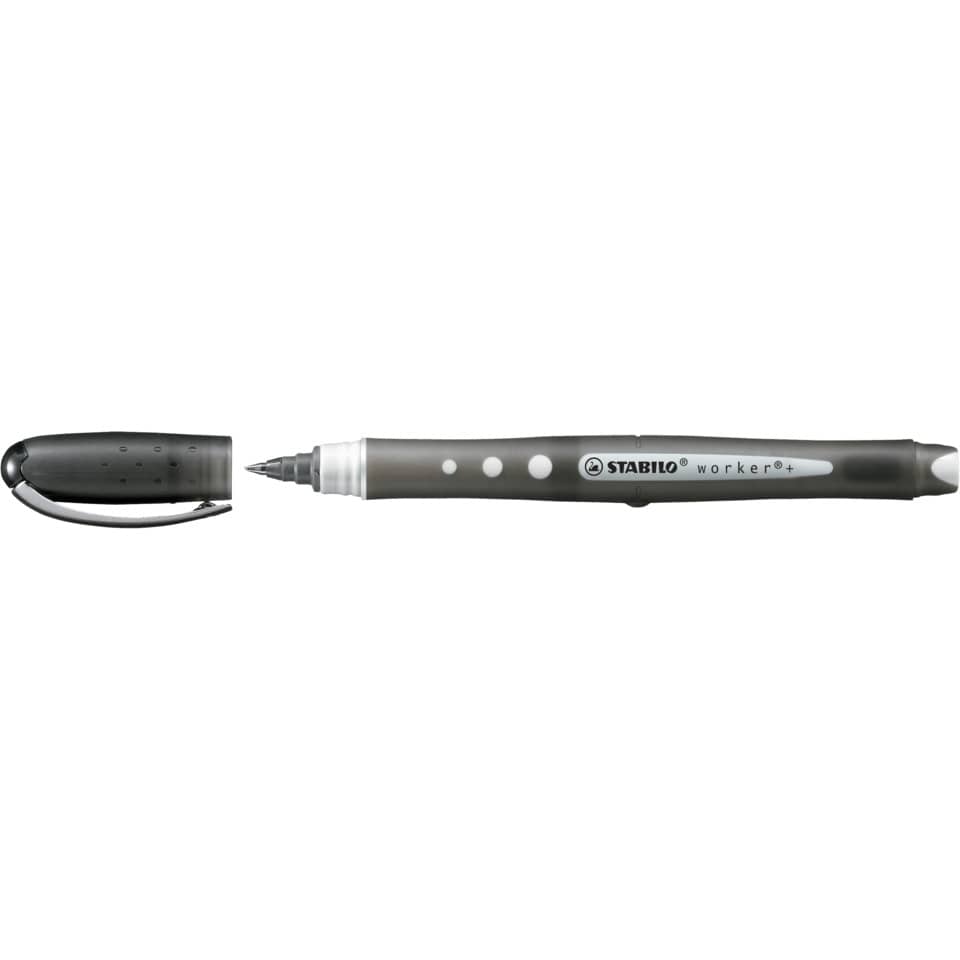Tintenroller - worker+ colorful - medium - Einzelstift - schwarz
