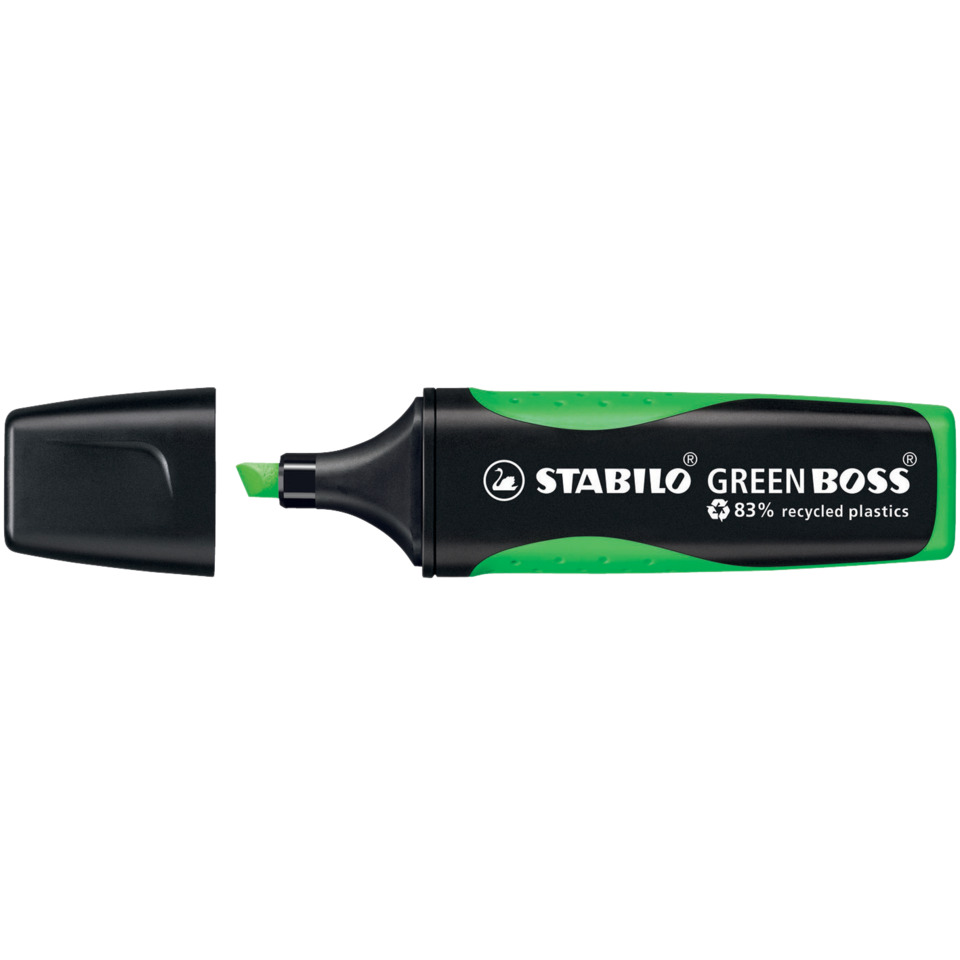 Umweltfreundlicher Textmarker - GREEN BOSS - Einzelstift - grün