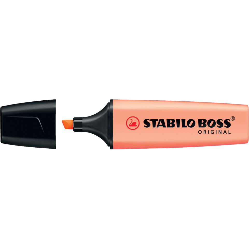 Textmarker - BOSS ORIGINAL Pastel - Einzelstift - cremige Pfirsichfarbe